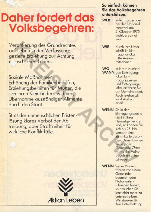 Volksbegehren 1975 