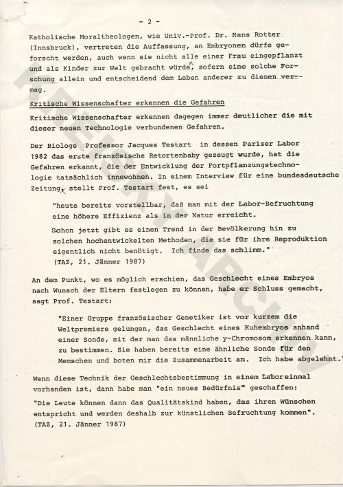 Presseaussendung 1987  	