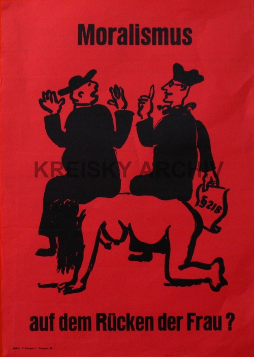 Antiklerikales Plakat 1971  	