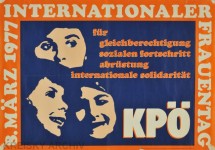 Plakat der KPÖ zum Frauentag 1977